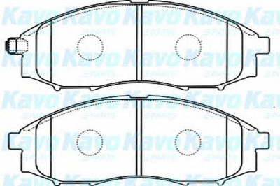 KAVO PARTS bp6581 -  Комплект тормозных колодок, дисковый тормоз